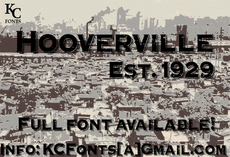 Hooverville字体 1
