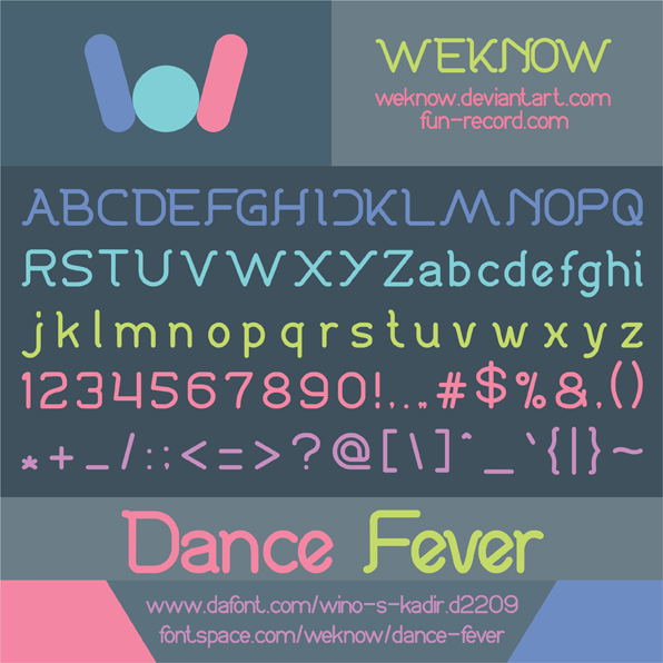 Dance fever字体 1