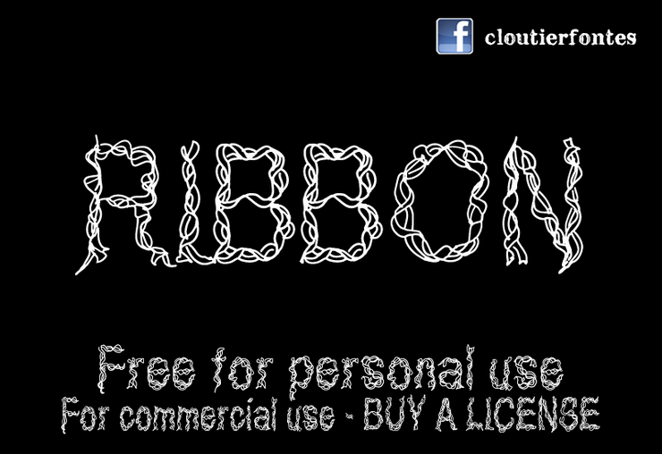 CF Ribbon字体 1