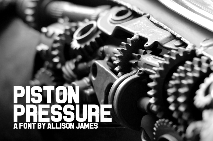 Piston Pressure字体 2