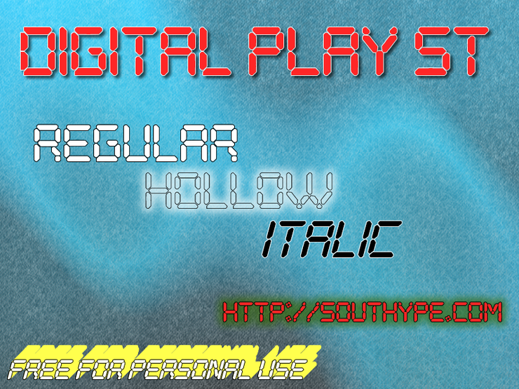 Digital Play St字体 1