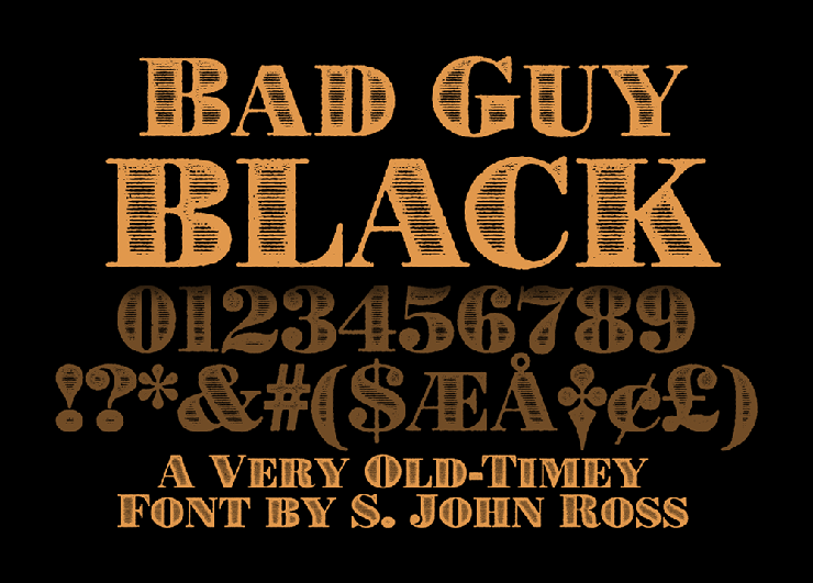 Bad Guy Black字体 1