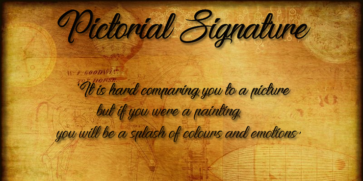 Pictorial Signature字体 2