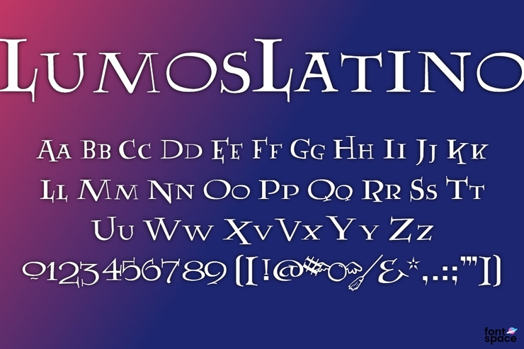 LumosLatino字体 1