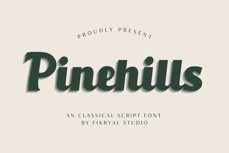 Pinehills字体 4