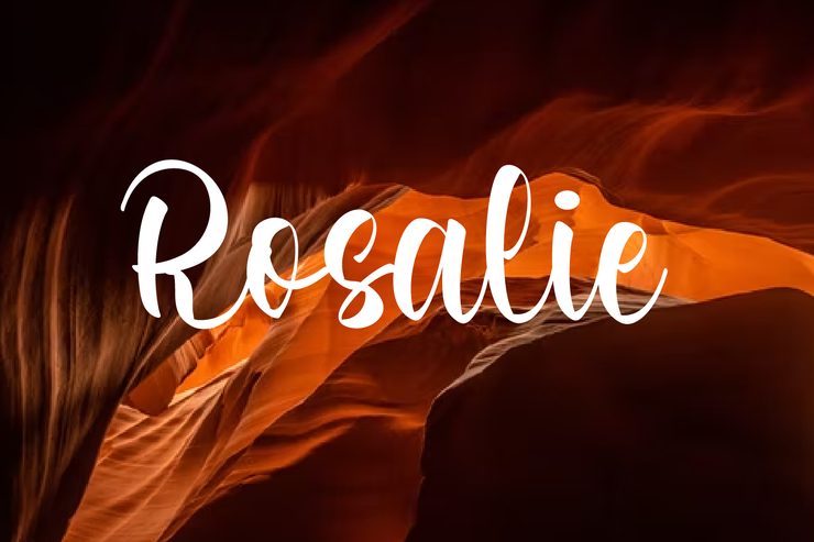 Rosalie字体 3