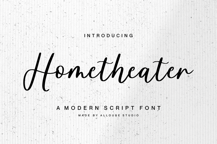 Hometheater字体 1