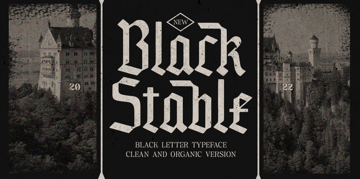 Black Stable Organic字体 2