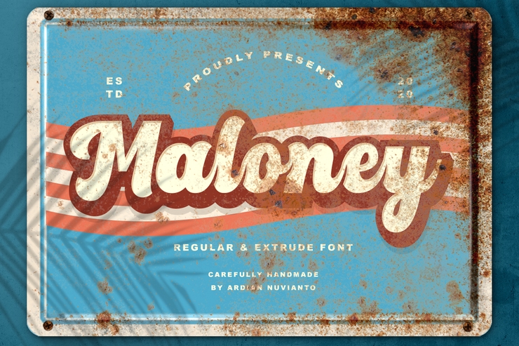 Maloney字体 4