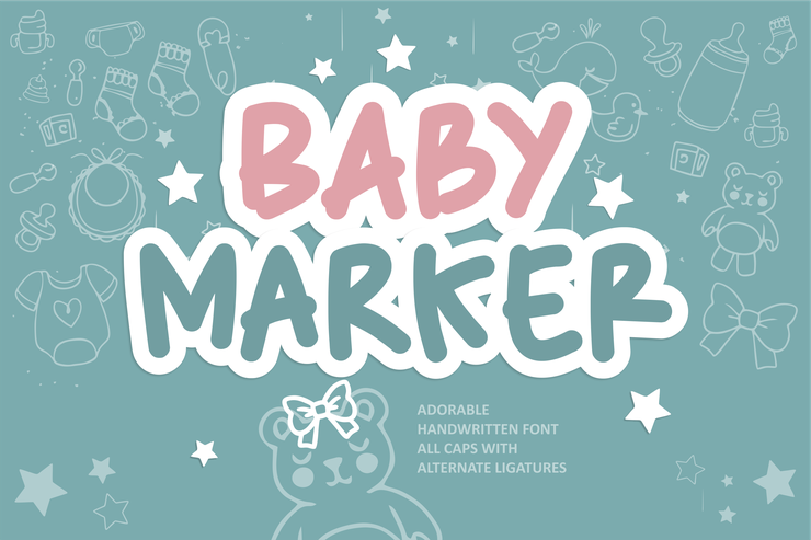 Baby Marker字体 3