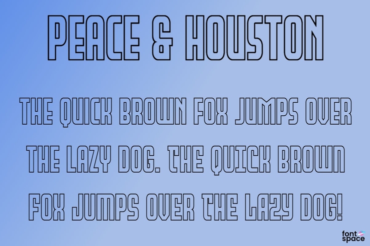 Peace & Houston字体 6