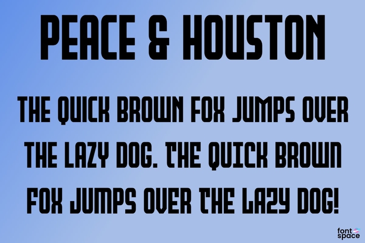 Peace & Houston字体 7