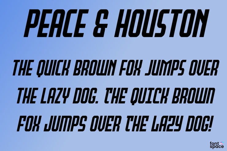 Peace & Houston字体 8