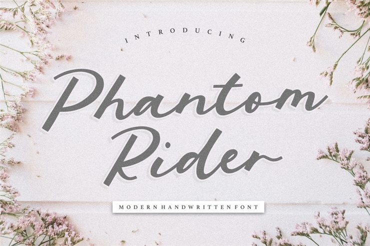 Phantom Rider字体 1