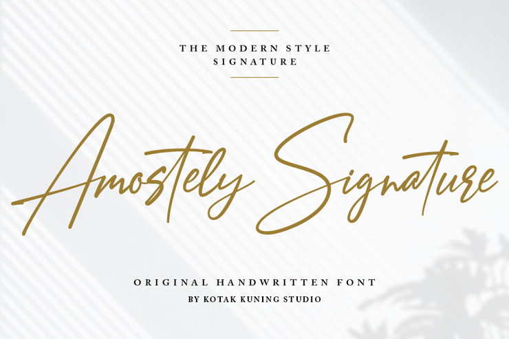 Amostely Signature字体 1