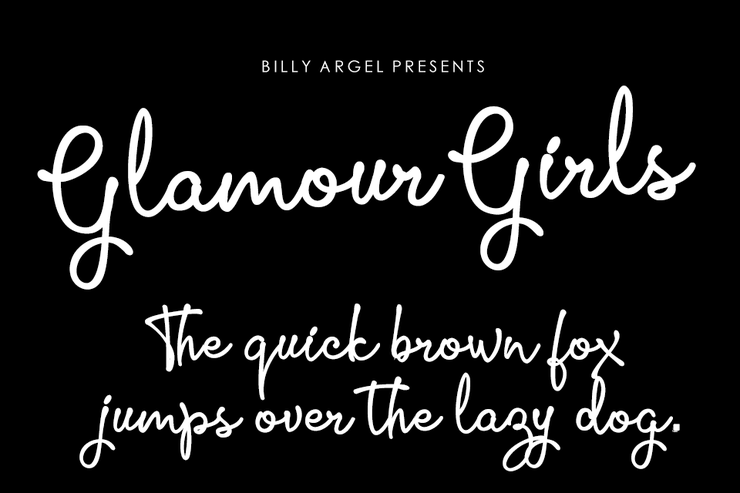 Glamour Girls字体 1