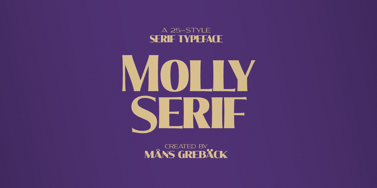 Molly Serif Expanded字体 2