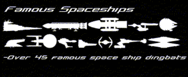 Famous Spaceships字体 2