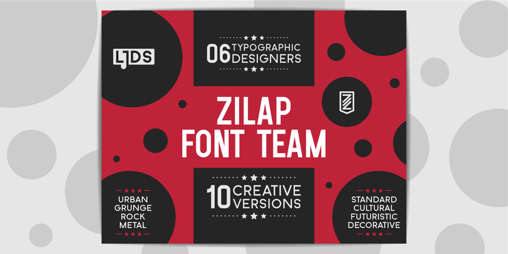 Zilap字体 Team字体 7