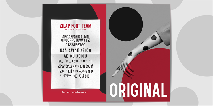 Zilap字体 Team字体 8