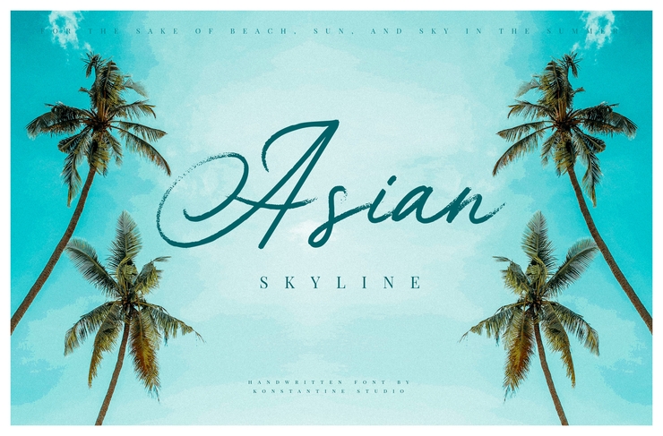 Asian Skyline字体 1