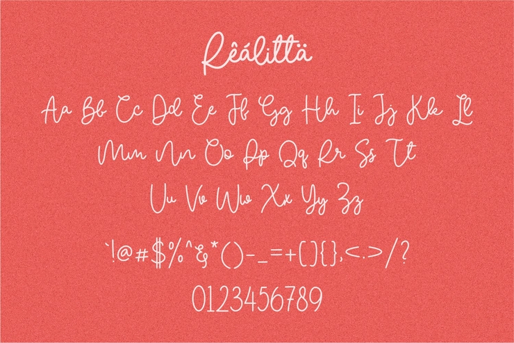 Realitta字体 2