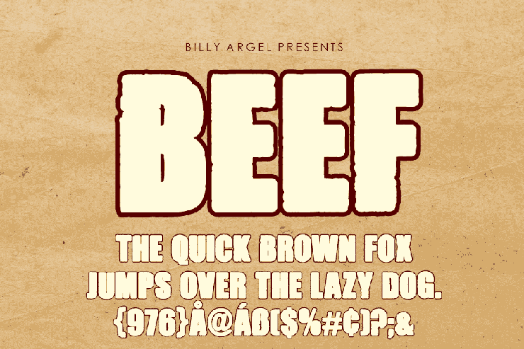 BEEF 3字体 4