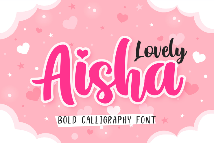 Lovely Aisha字体 1