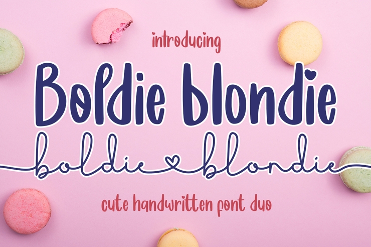 Boldie Blondie字体 7