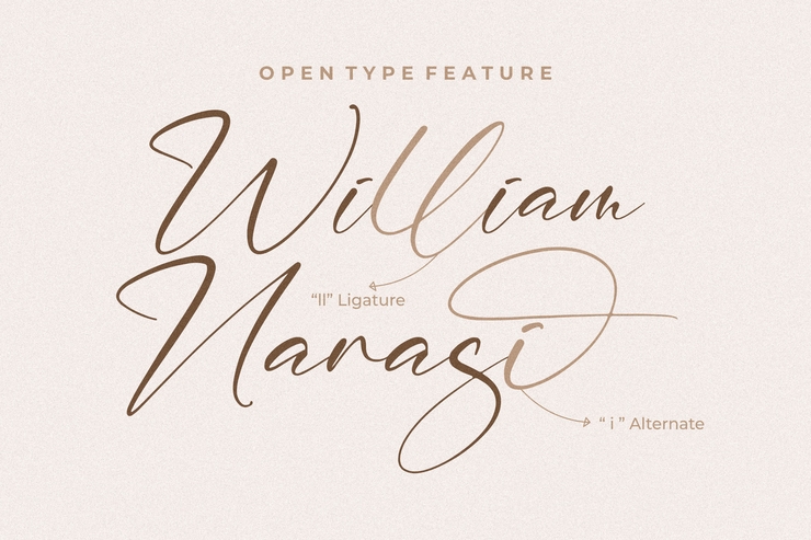 William Narasi字体 5
