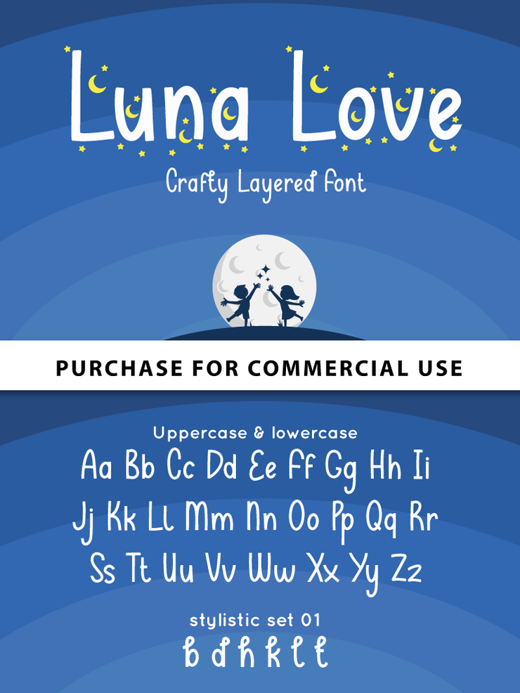 Luna love Display字体 1