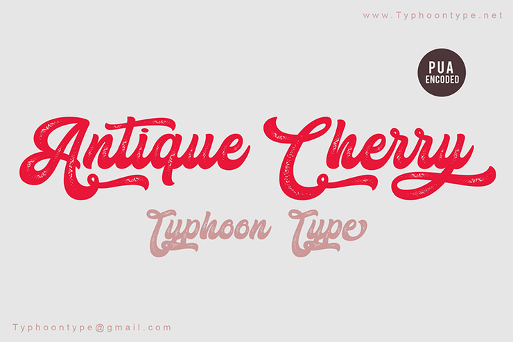 Antique Cherry字体 1