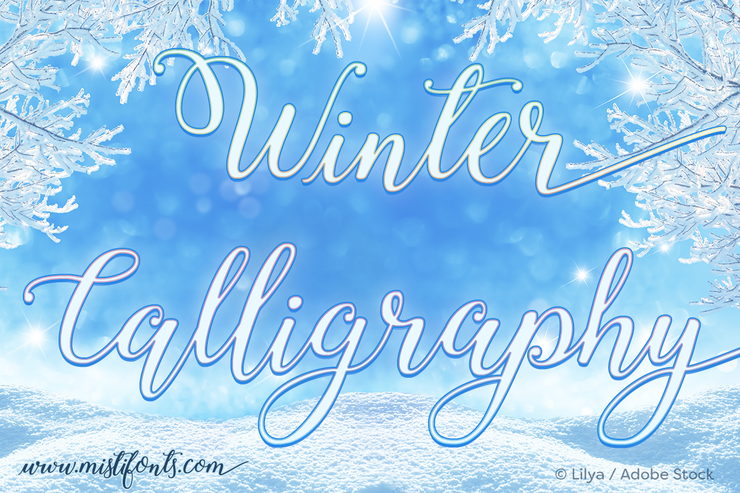 Winter Calligraphy字体 1