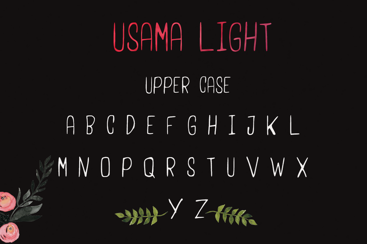 UsamaLight字体 2