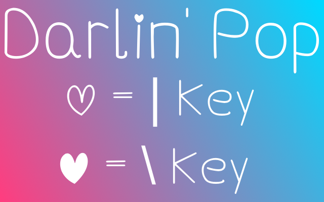 Darlin' Pop字体 1