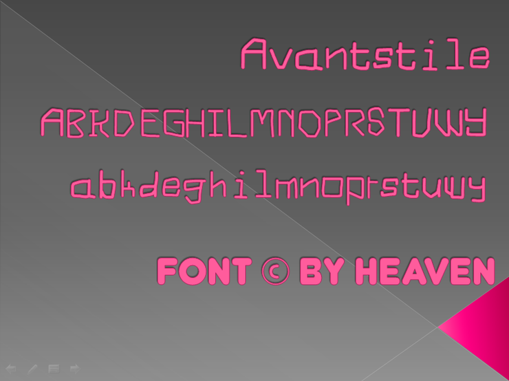 Avantstile字体 2