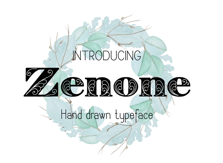 Zenone字体 3