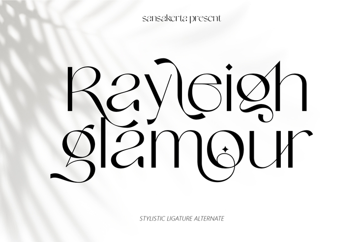 Rayleigh Glamour字体 4