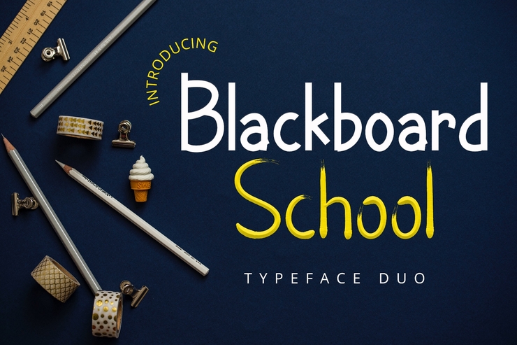 Blackboard School字体 1