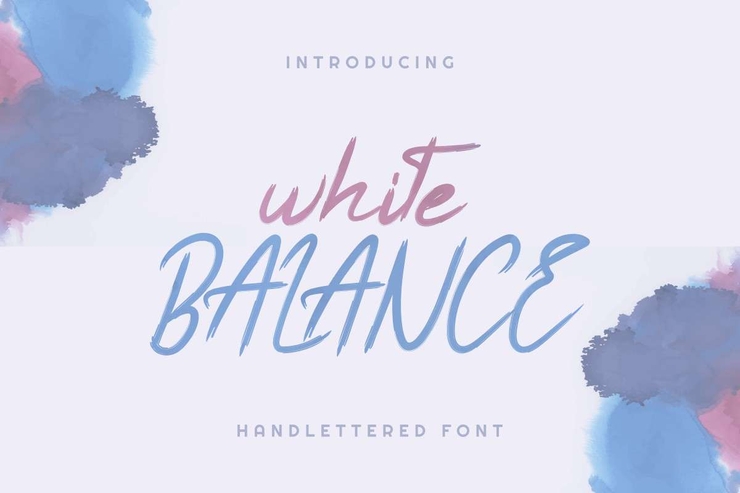 White Balance字体 1