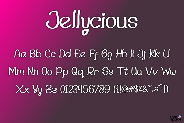 Jellycious字体 1