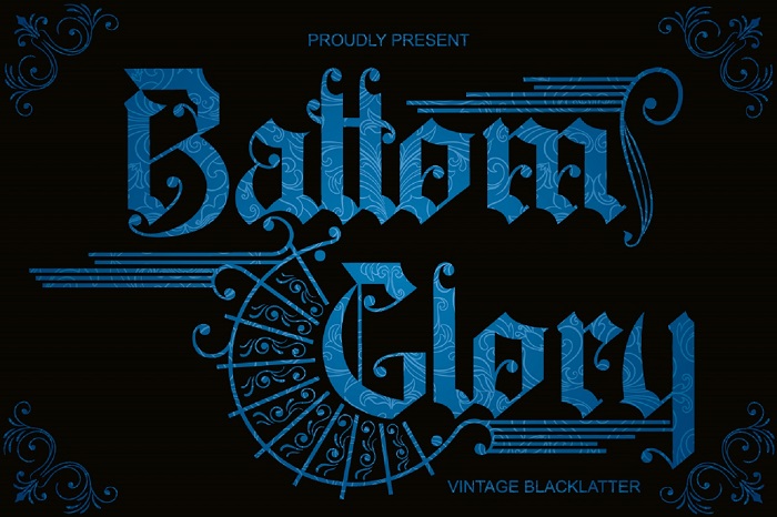 Battom Glory字体 1