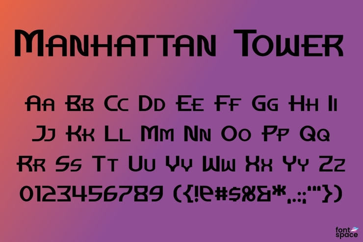 Manhattan Tower字体 1