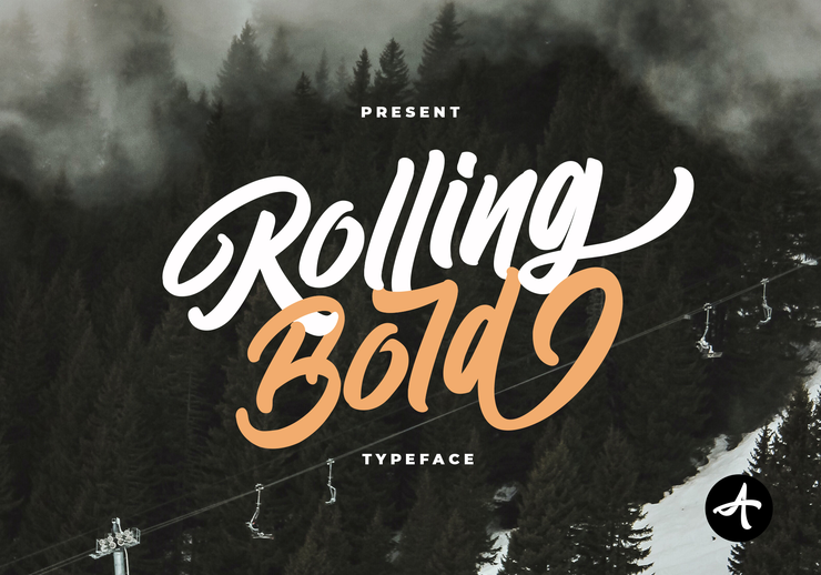 Rolling Bold字体 1