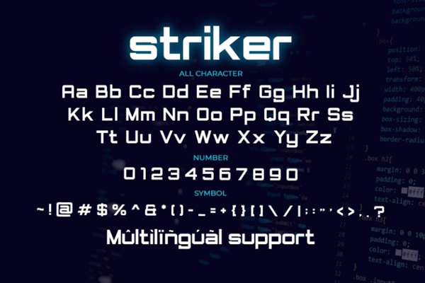 Striker字体 2