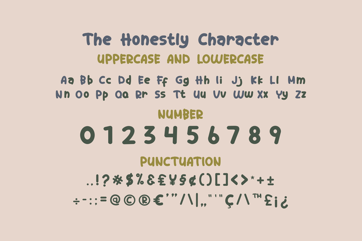 The Honestly字体 2