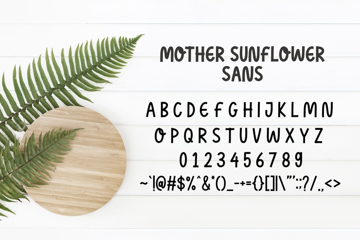 Mother Sunflower字体 1