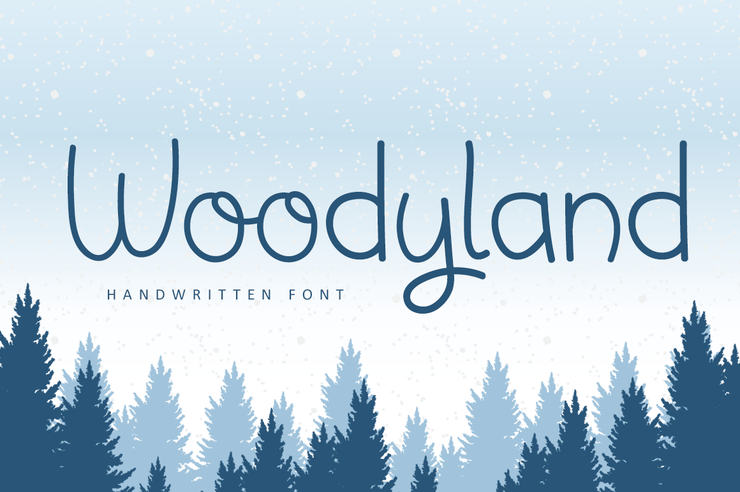Woodyland字体 4