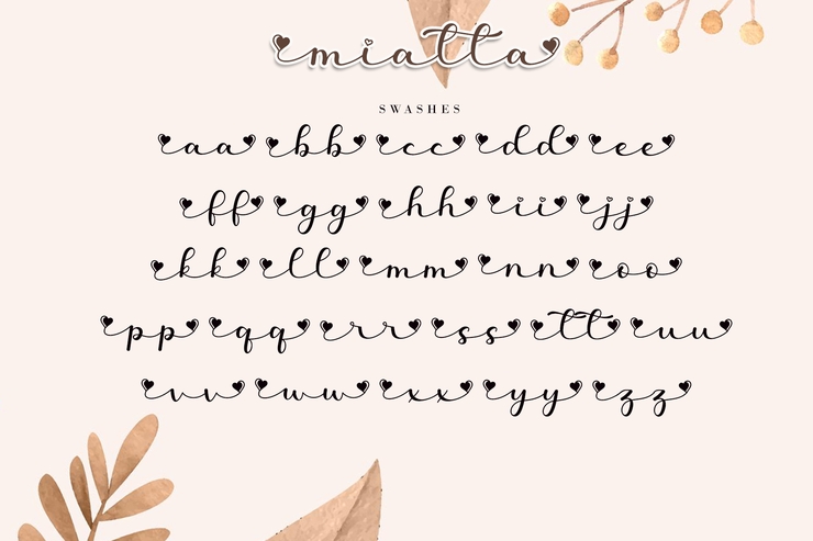 Miatta字体 4