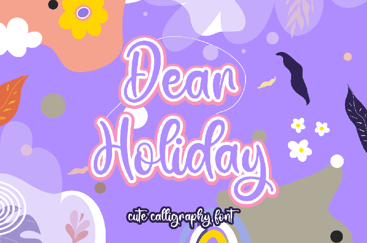 Dear Holiday字体 2